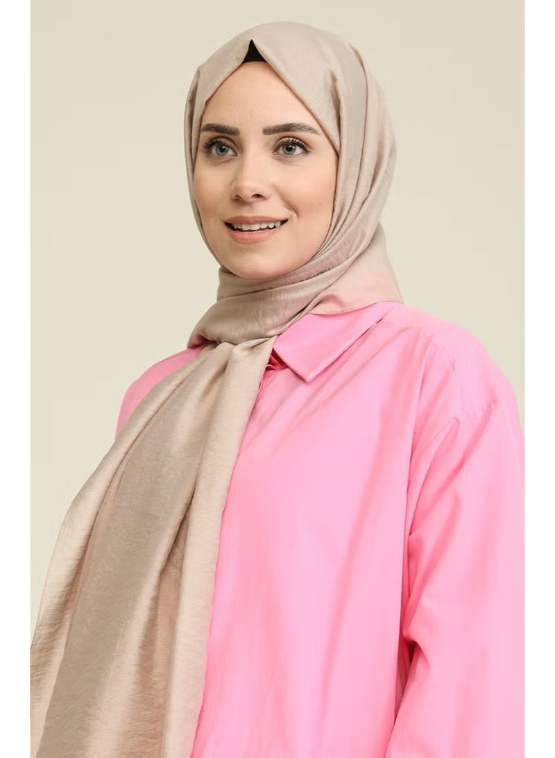 Sefa Merve Madame Mary Aerobin Shawl 19078-20 Light Mink - Image 1